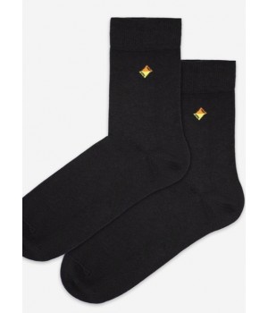 Мужские повседневные носки WOLA PERFECT WZ047, черные, размер 42/44