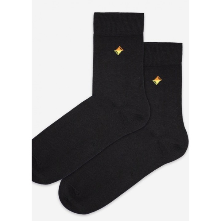 Мужские повседневные носки WOLA PERFECT WZ047, черные, размер 42/44