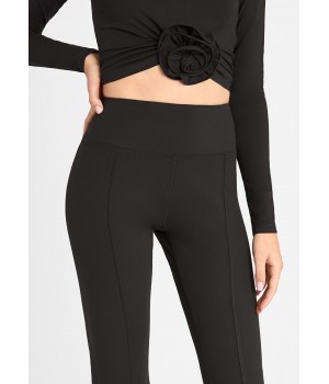 Леггинсы Marylyn 853, расклешенные, черные /M