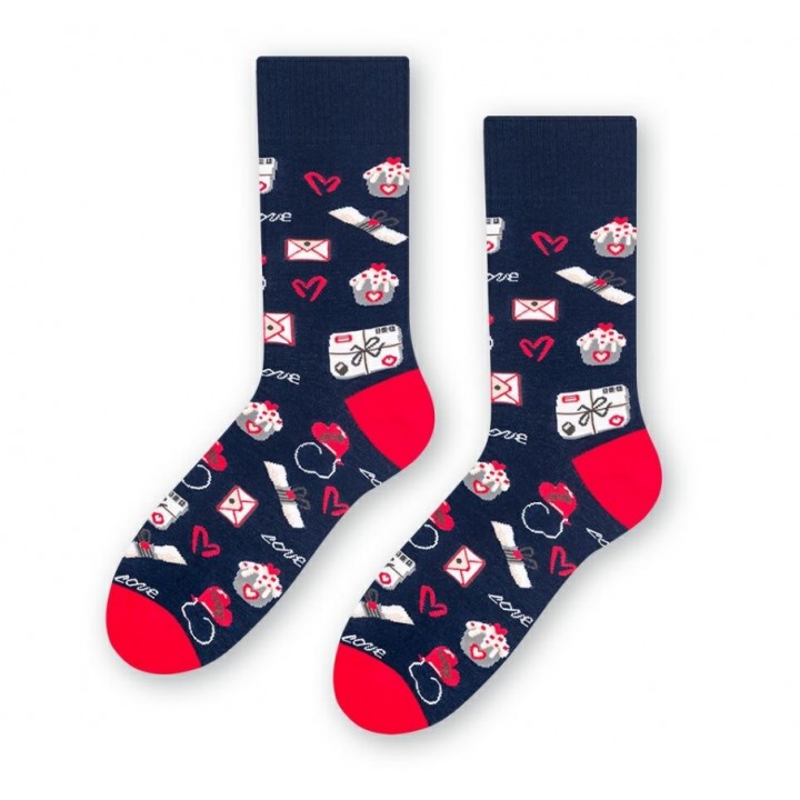 Мужские носки Steven 136 ко Дню святого Валентина, размеры 44-46