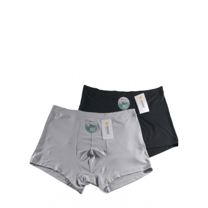 Мужские шорты DCPOLO 113 из модала, комплект из 2 штук, черные/серые, размер M.