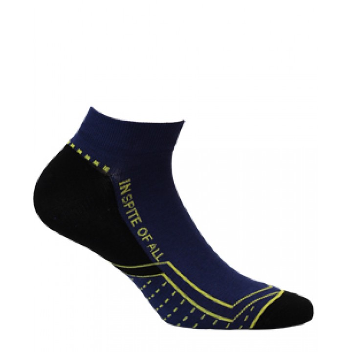 STOPKI WOLA WZOROWANE MĘSKIE W999 BLACK 41/43