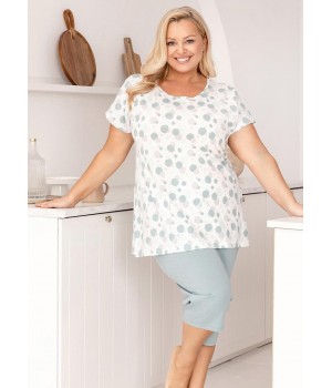 Женская пижама REGINA 730, зеленая / XXL