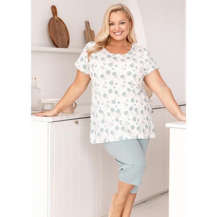 Женская пижама REGINA 730, зеленая / XXL