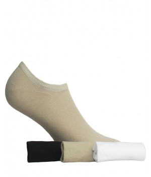 STOPKI WOLA DAMSKIE CIENKA BAWEŁNA BEIGE 36/38