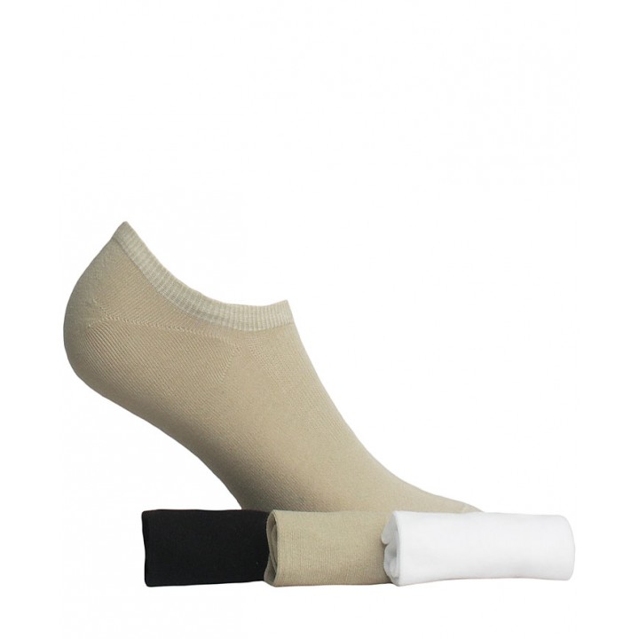 STOPKI WOLA DAMSKIE CIENKA BAWEŁNA BEIGE 36/38