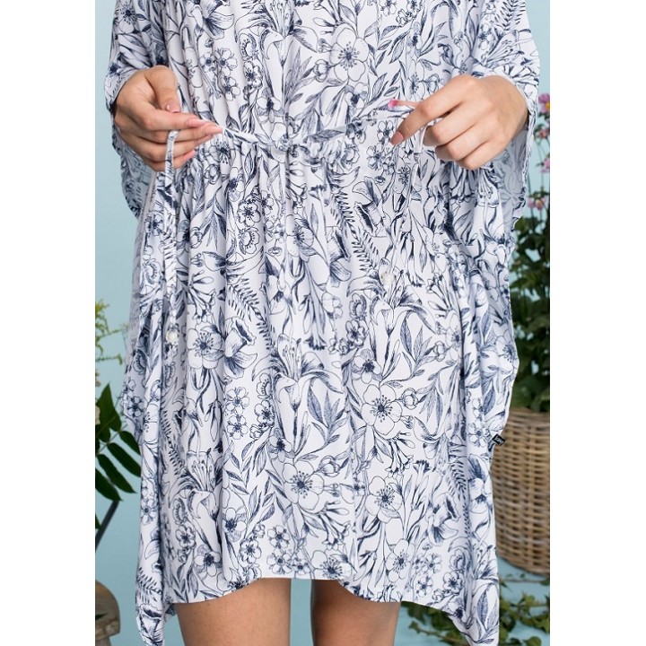 КЛЮЧОВА ТУНІКА LHT-913 A20 L білий - темно-синій