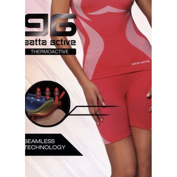 ЖІНОЧІ КОРОТКІ ТЕРМОЛЕГІНСИ GATTA GAT розміру L рожеві