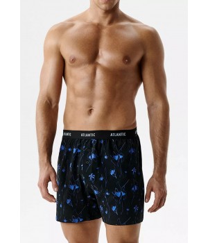 Боксерские шорты ATLANTIC 2MBX-093 WL26, черные/синие, размер XL