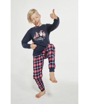 Пижама Корнетт, размер 593/122, гномы 110-116, темно-синяя.