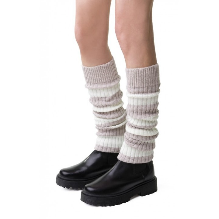 Стивен 068 Полосатые ноги цвета экрю/бежевый