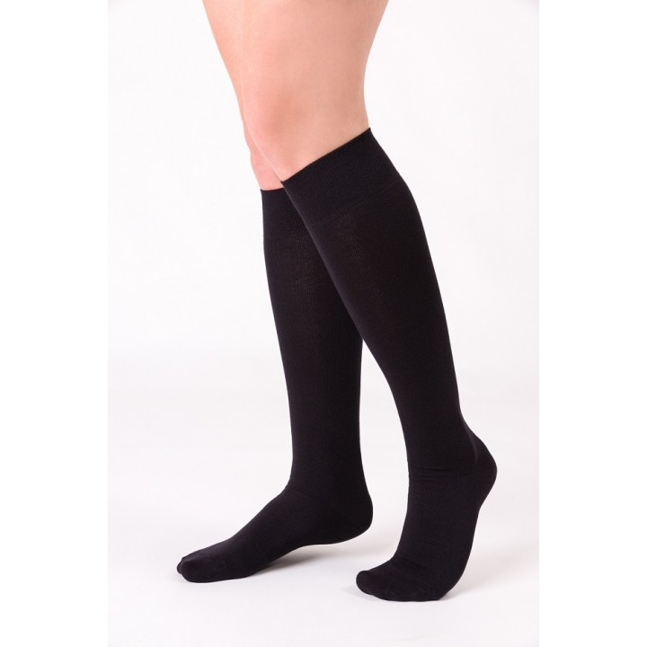 Гольфы до колена Steven 072, женские, черные, размер 35-37