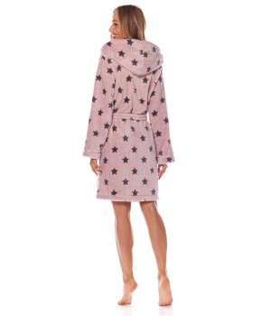 Банный халат L&L для женщин, размер 9135, балетный, размер M, балетный, оникс.