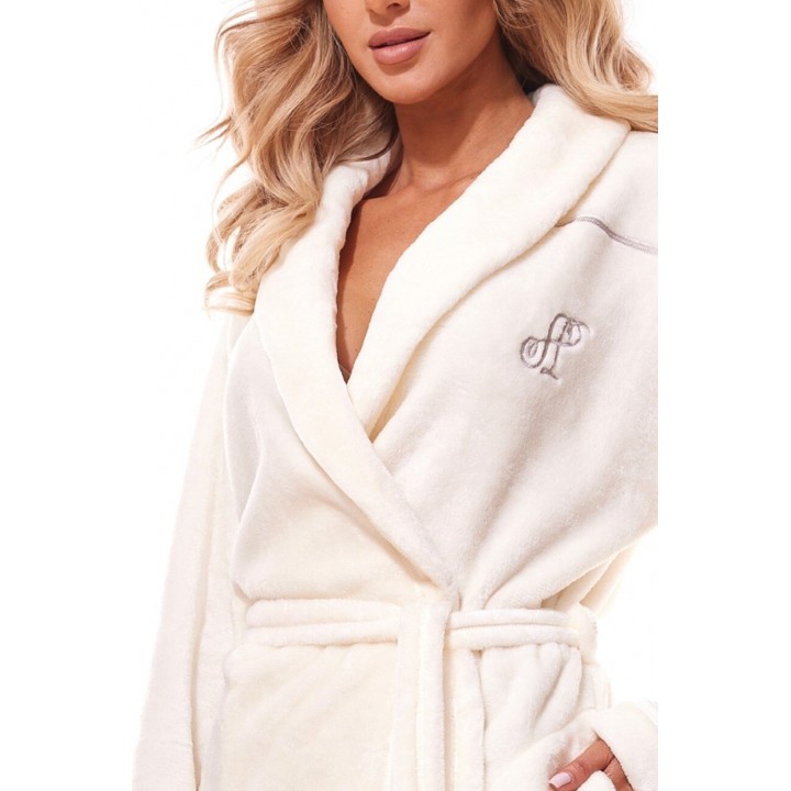 Женский банный халат L&L 2312 LUX ECRI /XL