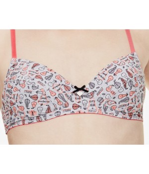 Бюстгальтер KEY BRA TBC-872 A8 65BB сіро-помаранчевий