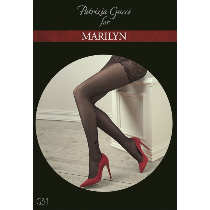 Колготки Marilyn Gucci G31 20 Чорні 3/4