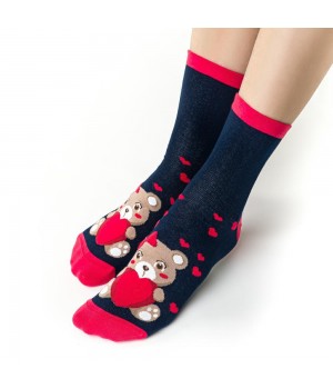 Женские носки Steven 136, День святого Валентина, размер 38-40