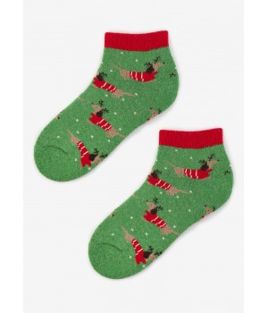 ЖІНОЧІ МАТРОВІ ШКАРПЕТКИ MARILYN ANGORA B38 ЗЕЛЕНІ