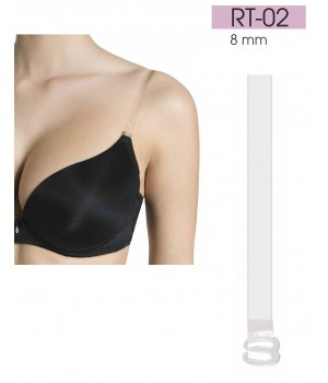 Бретели для бюстгальтера силіконові JULIMEX RT-02 SILIKON 8MM one size