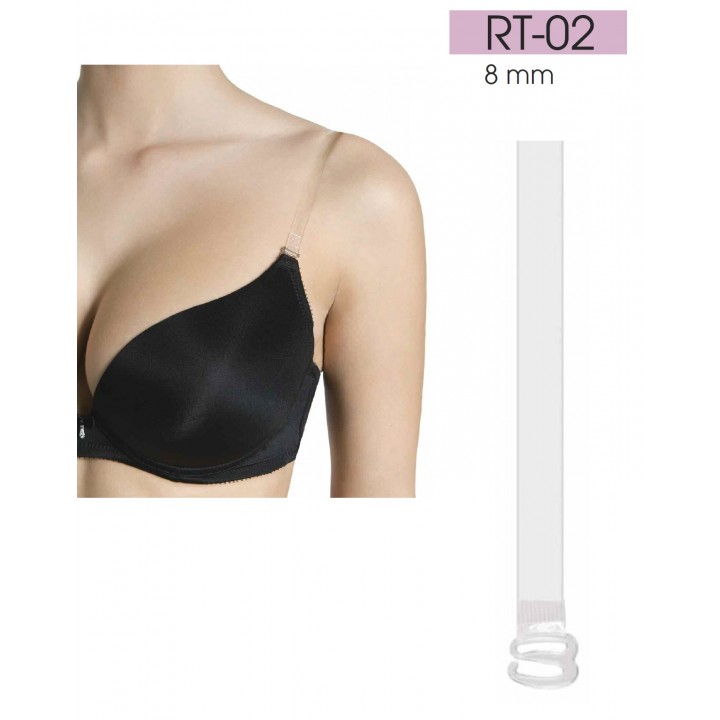 Бретели для бюстгальтера силіконові JULIMEX RT-02 SILIKON 8MM one size