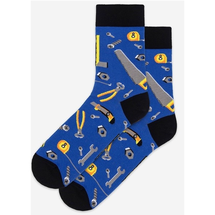 Мужские повседневные носки WOLA PERFECT WZ143 синие, размер 42/44