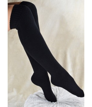 ЧОРНІ МАХРОВІ ГАНЧЕСКИ ДО КОЛІН NOVITI SF033-W-01 36-41