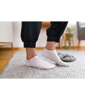 Носки унисекс Steven 002, размер 44-46, белые.