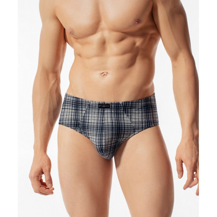 Трусы ATLANTIC MP-1517 L меланжевого цвета - серые