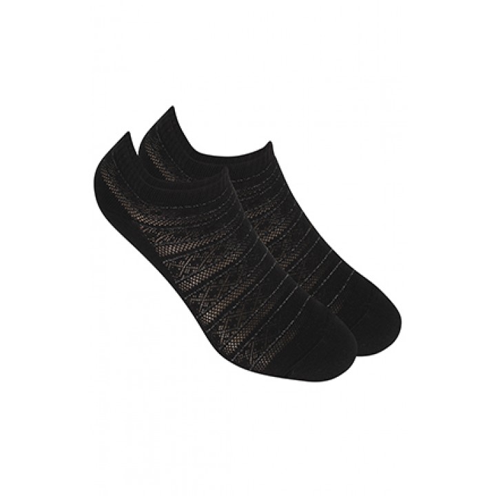 STOPKI WOLA DAMSKIE AŻUR BLACK/GOLD 39/41