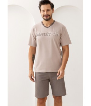 Мужская пижама REGINA 503, бежевая /XL