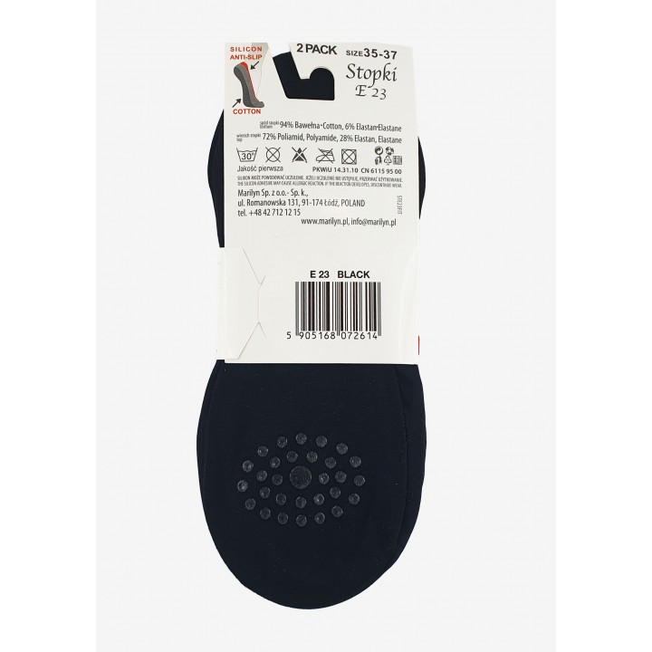 STOPKI MARILYN DAMSKIE E23 BLACK 38/41 2PACK