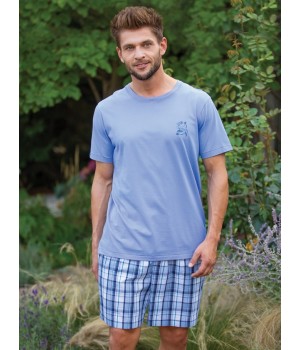 Пижама KEY PAJAMA MNS-455 A23 XL синяя