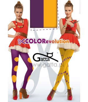 Колготки GATTA COLOREVOLUTION 40 3 фіолетово-медові