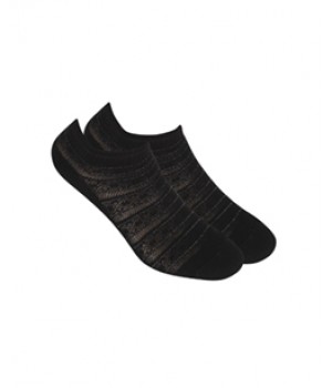 STOPKI WOLA DAMSKIE AŻUR BLACK/SILVER 36/38
