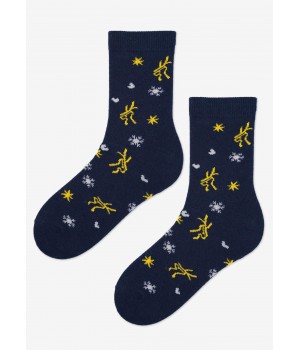 ЖІНОЧІ ШКАРПЕТКИ MARILYN ANGORA БЕЗ МАХРОВИХ B37 ТЕМНО-СИНІ