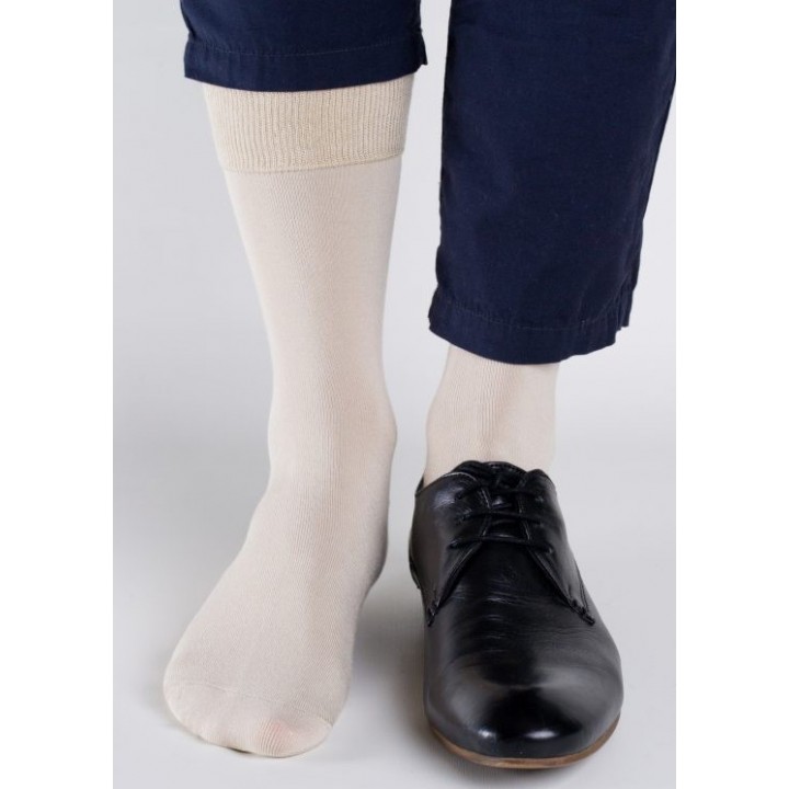 Бамбуковые носки REGINASOCKS 0534, бежевые, размеры 39-42