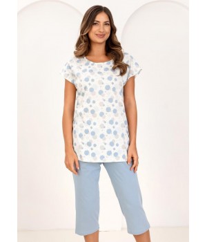 Женская пижама REGINA 730, синяя, размер XL