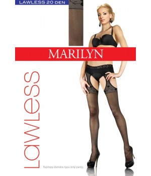 Сексуальные чулки Мэрилин Лоулесс 1/2 черные
