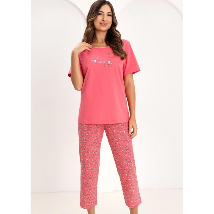 Женская пижама REGINA 736, розовая /M