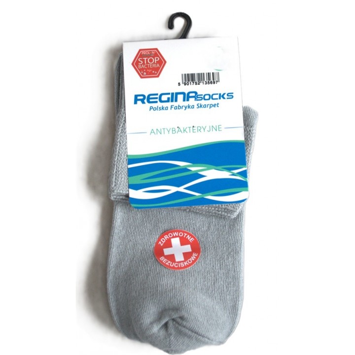 REGINASOCKS BU PK SILTEX 9359 Серые носки 43-46