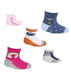 Весняні шкарпетки GATTA DZ 0-2 роки 18-20 мікс кольорів