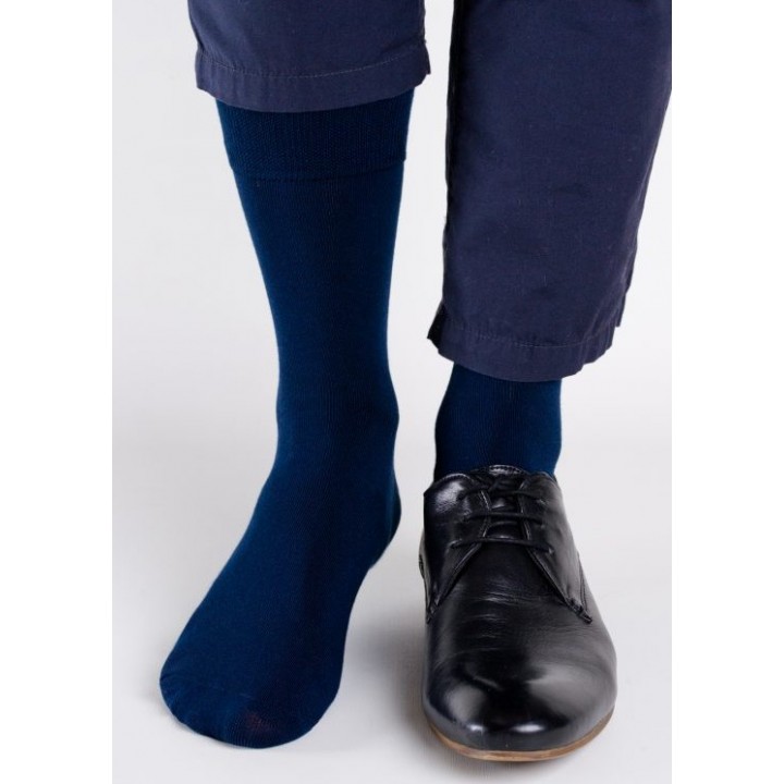 Бамбуковые носки REGINASOCKS 0534 темно-синие, размеры 39-42