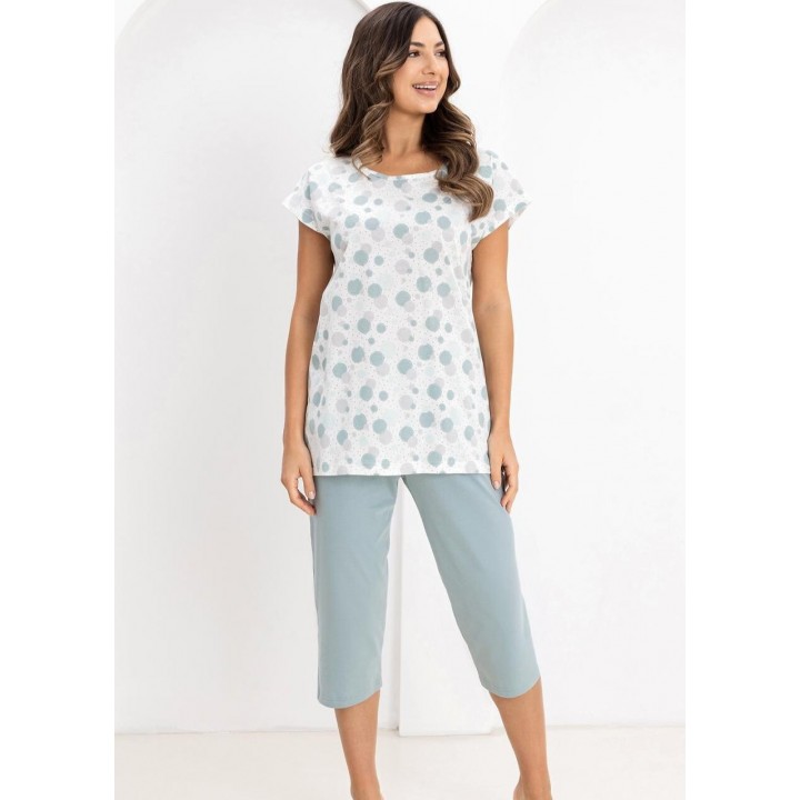 Женская пижама REGINA 730, зеленая /XL