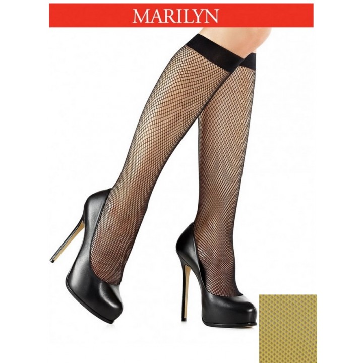 MARILYN CASTING 032 ЖЕЛТЫЕ ГОЛЬФЫ ДО КОЛЕНА *