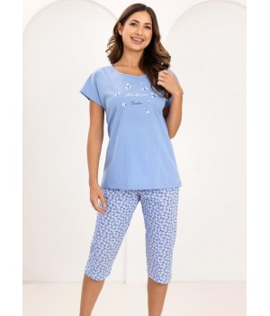 Женская пижама REGINA 735, синяя /M