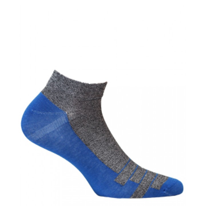 STOPKI WOLA WZOROWANE MĘSKIE W994 BLACK/BLUE 41/43