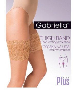 Мереживна стрічка на стегна GABRIELLA чорного кольору 1/2