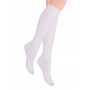 Женские гольфы до колена Steven 072, белые, размеры 38-40