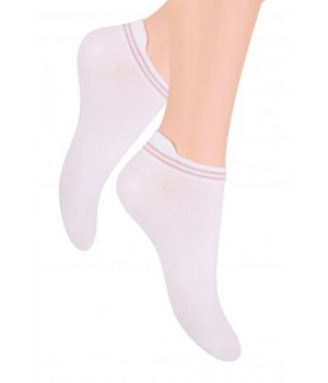 ШКАРПЕТКИ STEVEN 091 38-40 біло-рожеві