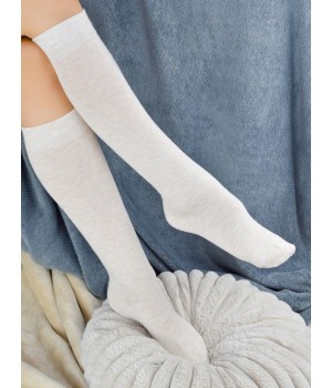 Высокие носки NOVITI SB158-W-01, бежевые, размеры 36-41